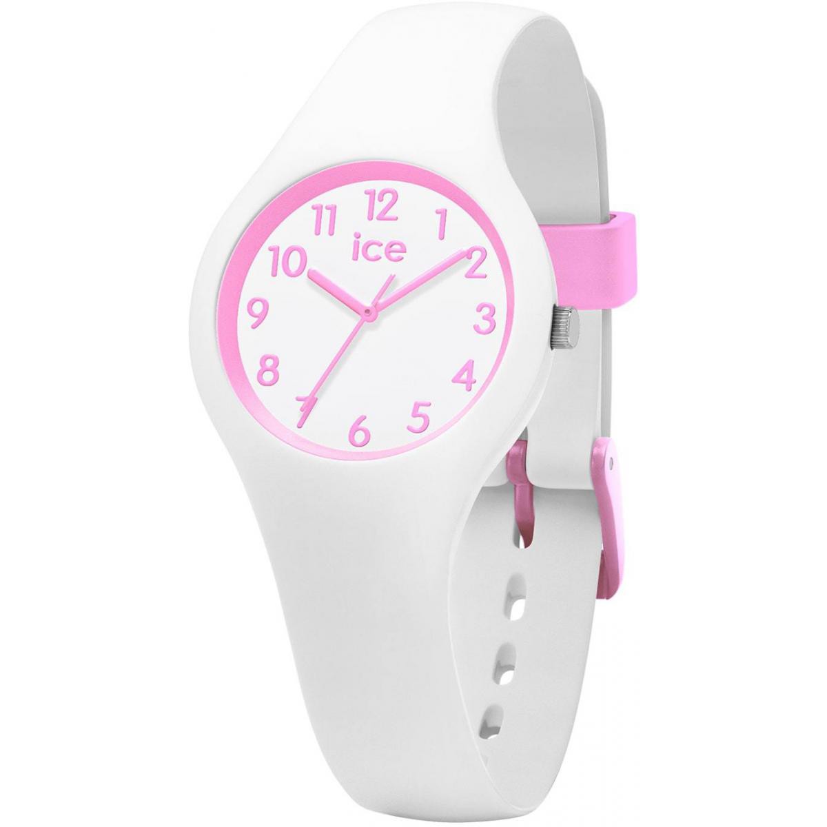 Montre Fille Ice Watch Ola kids 015349 - Candy white - Extra small - 3H - Bracelet Silicone Blanc