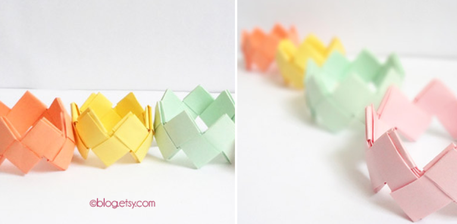 DIY : les bracelets en origami